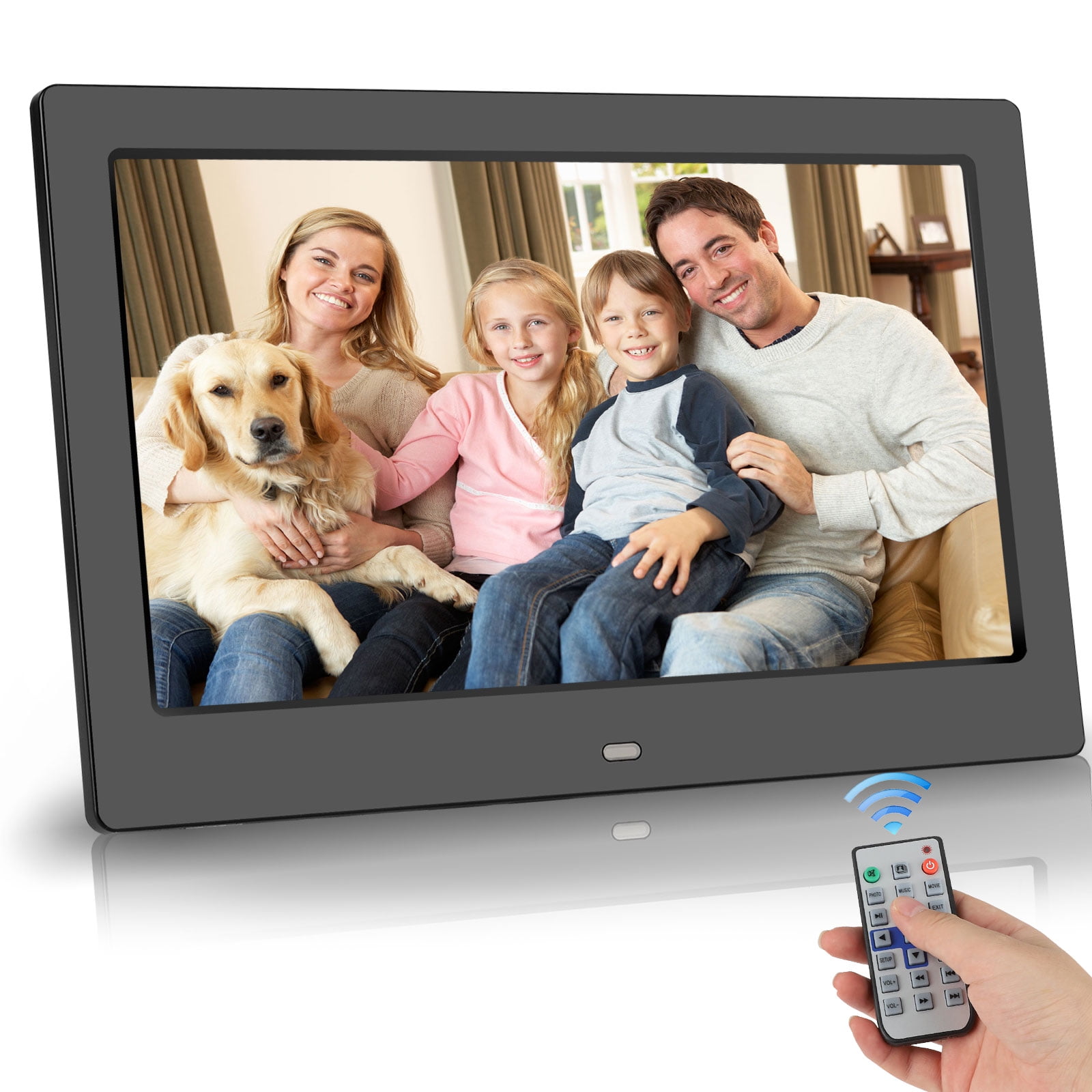 Digital Photo Frame with IPS Screen, TSV 10 inch Digital Picture Frame with 1080P Video, Music