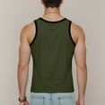 thumbnail image 4 of Ccpelsie Beach Tank Tops Mens Sleeveless Shirts Muscle Workout Tank Top Summer Vacation Shirt(AG,M), 4 of 6