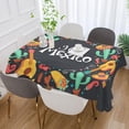 thumbnail image 5 of Mexico Pattern Rectangle Tablecloth, Dust Proof Anti Wrinkle Wipeable Table Cloth Tabletop for of Dinner Kitchen Wedding Holiday Party 54"x54" Home Decor, 5 of 7