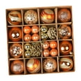 thumbnail image 2 of 36Pcs Christmas Ball Ornaments Christmas Tree Baubles Crafts, Party Supplies Christmas Tree Hanging Balls Ornaments for Party orange, 2 of 8