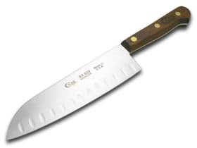 Case XX Solid Walnut Kitchen Knife Set, Stainless Steel Blades, Full Tang, 9-Piece