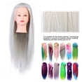 thumbnail image 6 of NestledNature Practice , Cosmetology Hairdressing Practice Mannequin Dolls Salon Tools, High Temperature Resistance Fibre Hairdressing Practice For Braiding Stying, 6 of 8