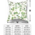 thumbnail image 5 of Spring Sage Green Leaf Pillow Covers 20x20 Set of 2, Eucalyptus Floral Watercolor Pillow Cushion Cases, Grey Seafoam Leaves Modern Throw Pillows Cover Decor Gifts for Bed Couch Sofa Living Room, 5 of 6
