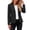 Black, variant on Tqcoqu Women's Business Casual Cropped Blazer,Lapel Collar Long Sleeve Work Office Suit Jacket with Pockets,Black Women's S-XXL