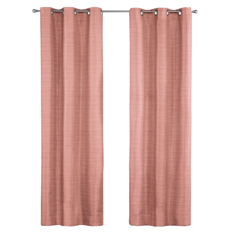 Mainstays 100% Blackout Curtains, 38"W x 84"L, Terracotta photo 1