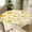 A-flower, variant on Round Table Cover for Round Tables 36"-70", Fitted Tablecloth with Elastic for Indoor Outdoor Party Holiday