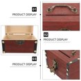 thumbnail image 4 of Miangastore Vintage Style Money Storage Case Synthetic Material 1Pc 11.8X5.7X4.9in, 4 of 8
