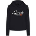 thumbnail image 2 of Women's-Levelwear  Black San Francisco Giants Tri-Blend Sweet Express Cropped Pullover Hoodie, 2 of 3