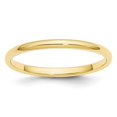 thumbnail image 1 of Bague en Or Jaune 10k Solide Poli Gravable 2mm Demi-Rond Taille 12.5 Bijoux Cadeaux pour Femmes, 1 of 4