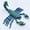 Blue-green, variant on Scorpion 3D printing simulation hinge scorpion animal model prank prop big scorpion 's gift