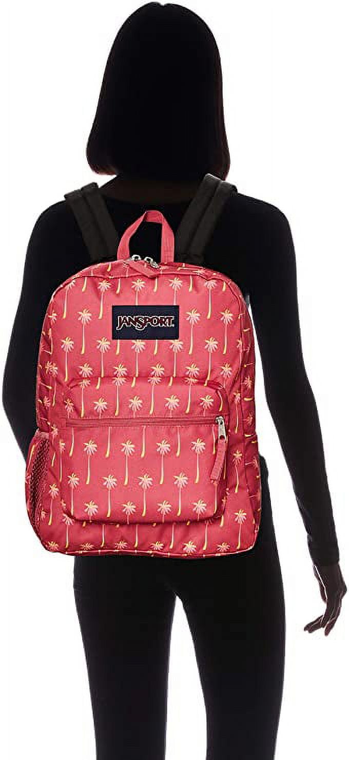 JanSport Cross Town Backpack Red Multi Hippie Days Walmart