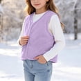 thumbnail image 6 of StSilkitty Boys Girls Fleece Vest Lightweight Sleeveless V Neck Button down Vests Coat Fall Winter Warm Outerwear, 6 of 8