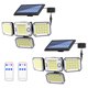 thumbnail image 1 of Luces solares al aire libre impermeables luces de pared para jardín hogar pared de villa, 1 of 5