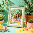 thumbnail image 4 of Dongrere 5x7 Inch Picture Frame Vertical Tabletop Standing Display Frame for Family Wedding Portrait Home Bedroom Desk Shelf Decor, Green, 4 of 6