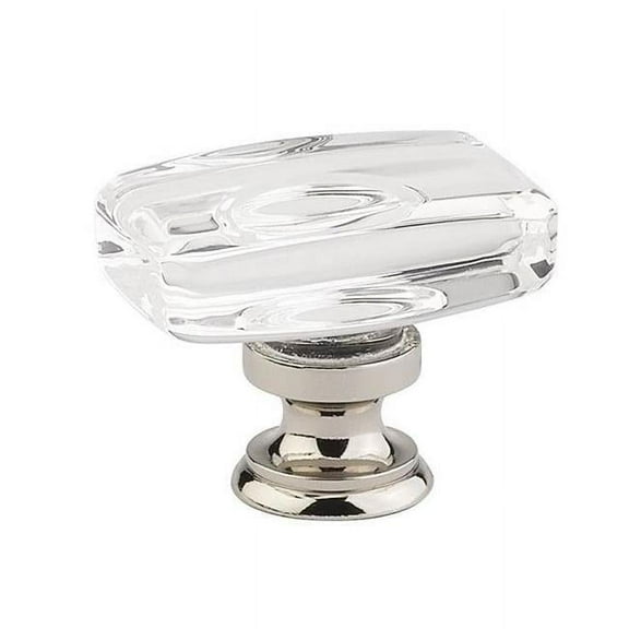 Emtek 86566 Us14 Windsor 1.625 in Crystal Cabinet Knob in Nickel