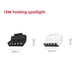 thumbnail image 3 of Foco LED para riel, reflector LED regulable, CA 90-260 V, COB, luz lineal, rejilla, lámpara de riel de 10 W, 20 W, 30 W, 40 W para iluminación interior, 3 of 5