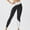 Black, variant on CheerKidz Women's Comfortable Color Contrast Yoga Pants High Waist Outdoor Leggings Stretch Workout Leggings Exercise Athletic Yoga Pants(Black,L)