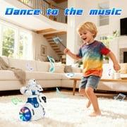 Babyltrl Kid Robot Toys,Electronic Sliding Singing Dancing Educational Toy with Disco Light /360° Rotation for Boys Girls Kids Gifts,Ages 3 4 5 6 7 and up,Blue
