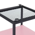 thumbnail image 6 of VECELO Tempered Glass Nightstand with Drawer, Glass Top End Table for Bedroom/Living room/Office, Pink, 6 of 8