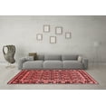 thumbnail image 3 of Ahgly Company Indoor Square Oriental Red Industrial Area Rugs, 6' Square, 3 of 4