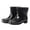 Black, variant on Men's Rain Boots Waterproof Mid Calf Rainboots Outdoor Rubber Fishing Garden Boots for Farming