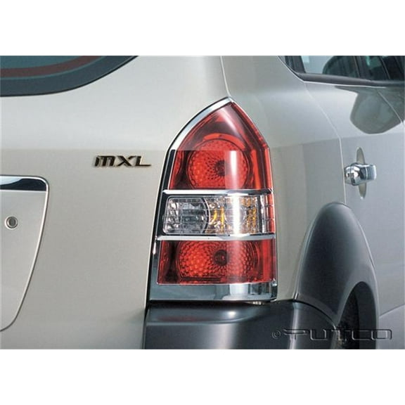 Putco 408202 Chrome Tail Light Cover Fits select: 2005-2007,2010 HYUNDAI TUCSON