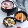 thumbnail image 6 of Microwave Ramen Cooker, 33Oz Wheat Fiber Ramen Bowl Set With Chopsticks And Spoon, For Office College Dorm Room Essentials Instant Lunch Ideal For Shin And Buldak Noodle On The Go, Dishwasher-Safe, 6 of 9