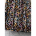 thumbnail image 2 of Plus Size Ditsy Floral A-Line Skirt In Style, Vintage Print, Vacation Ready, 2 of 6