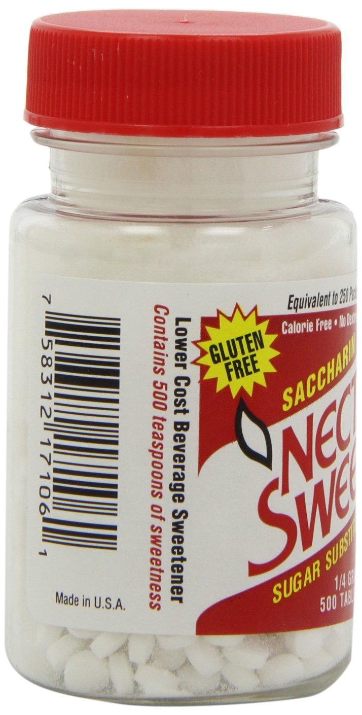Necta Sweet Saccharin Sugar Substitute Tablets, 1/4 Grain, 500 Ea, 2 Pack - image 5 of 5