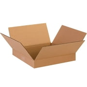 Box Partners Flat Corrugated Boxes 13" x 13" x 2" Kraft 25/Bundle 13132