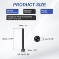 thumbnail image 2 of Uxcell 25 Pcs M5 x 50 mm Hex Socket Head Cap Screws Bolts 12.9 Grade Carbon Steel Socket Drive Screws Black Oxide Full Threads, 2 of 7