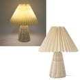 thumbnail image 1 of Pleated Lamp, USB Bedside Lamp 3 Color Temperatures  for Office, 1 of 7