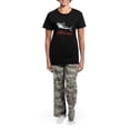 thumbnail image 4 of CafePress - Shark Feed Me Women's Dark Pajamas - Women's Short Sleeve Print T-Shirt and Pants Dark Cotton Pajama Set, 4 of 7