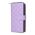 thumbnail image 2 of For Samsung Galaxy S22+ 5G Wallet Case Magnetic Flip Cover 9-Card Slots Zipper Pocket With Detachable Shoulder Strap And Wrist Strap,Purple,For Galaxy S22+ (5G), 2 of 6