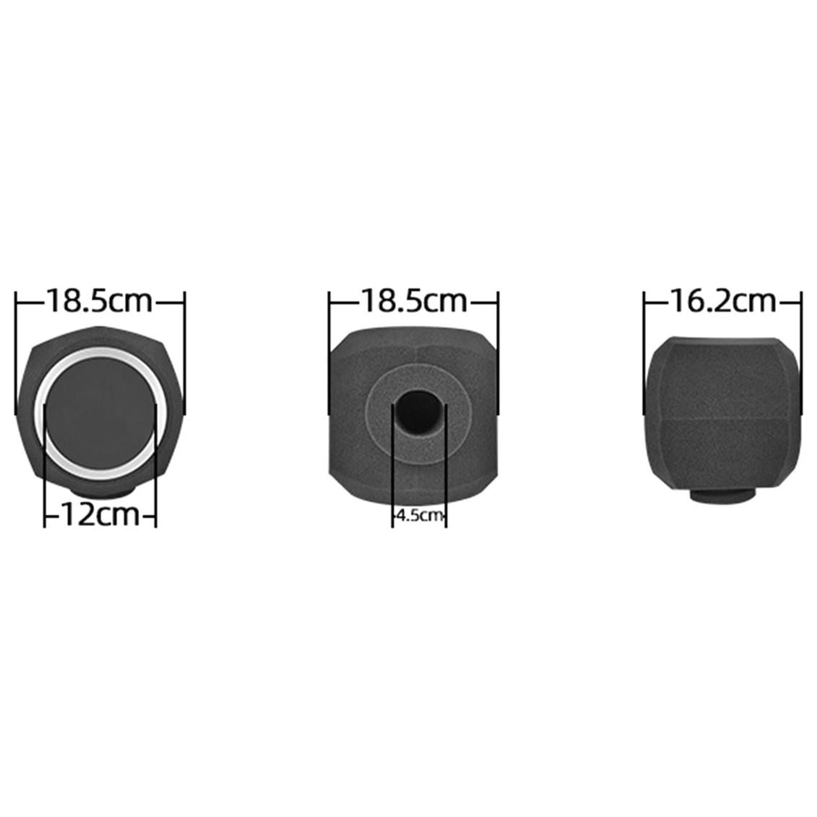 LeeQinersw Durable Microphone Screen Acoustic Filter Sponge Cover Professional Wind Screen