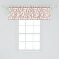 thumbnail image 2 of Ambesonne Cherry Blossom Window Valance, Hand Drawn Leaves, 54" X 18", Pink Green and Brown, 2 of 3