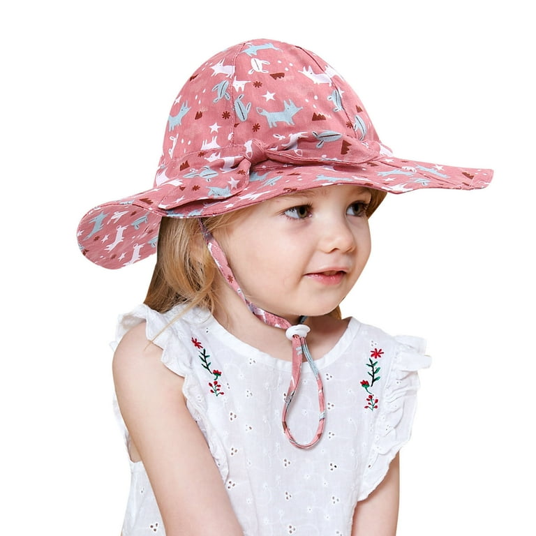 Ehqjnj Kids Winter Hats Girls 5-6 Years Old Kids Sun Hat Girls Boys Sunscreen Mesh Bucket Hat Summer Beach Hat Kids Foldable Fishing Hat 1-5y Beach