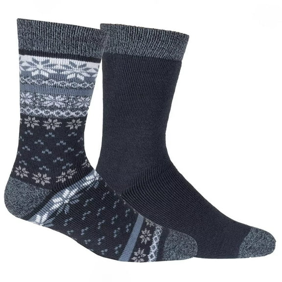 Columbia Men's Medium-Weight Fleece-Lined Thermal Crew Socks (BLUE)