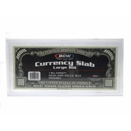 BCW - Deluxe Currency Slab - Large Bill