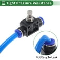 thumbnail image 5 of Unique Bargains Push to Connect Air Fittings 1/4" Air Flow Control Valve Plastic Metal 5 Pcs Blue Black Silver Tone, 5 of 5