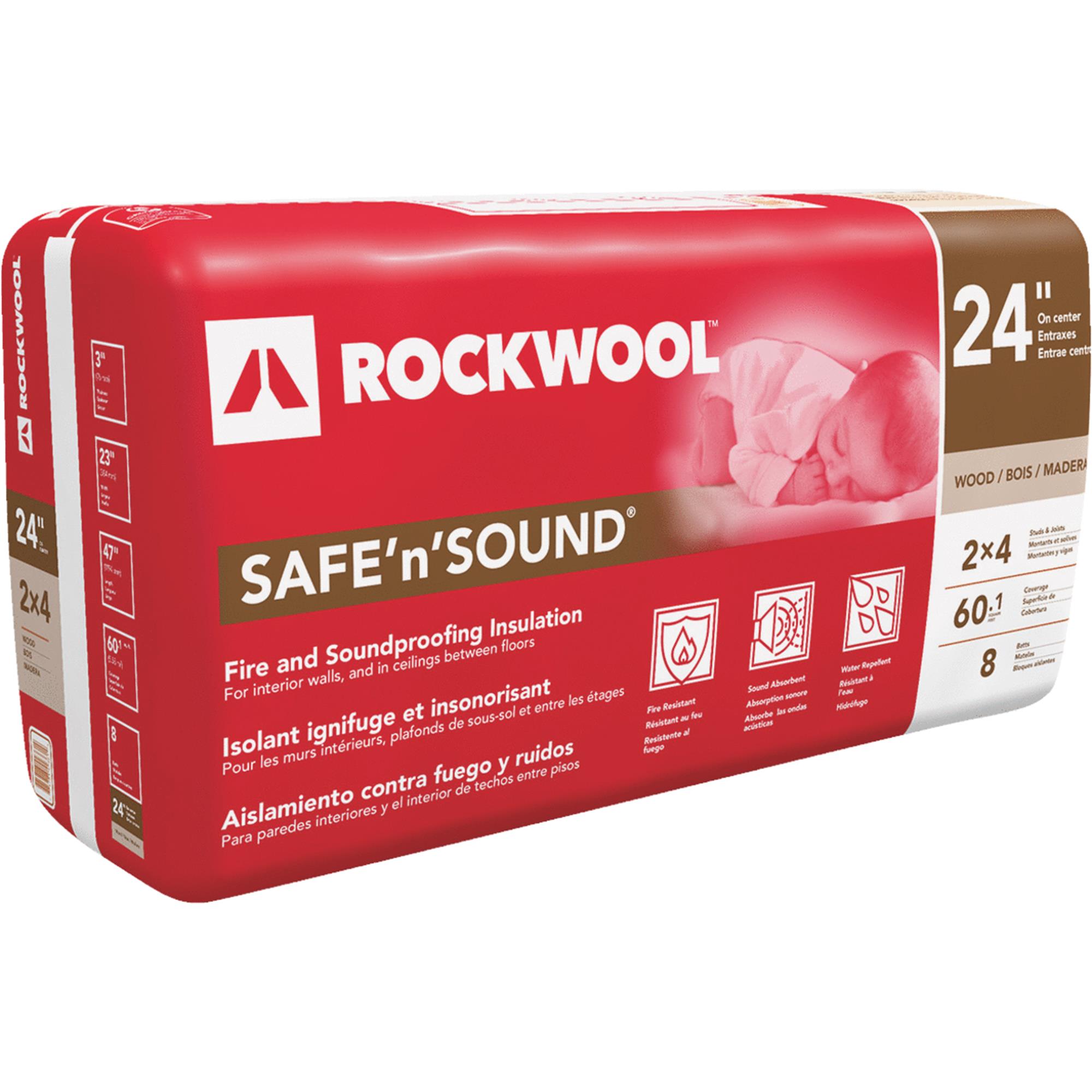 Rockwool Safe n Sound Stone Wool Insulation Walmart Walmart