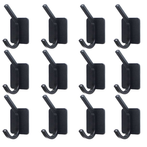 15Pack Adhesive Hat Hooks for Wall Hat Hanger Wall Rack Mounted Coat Hanging Wooden Bathroom