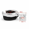 thumbnail image 5 of Universal Motorcycle Metal Drink Cup Holder for 1" Handlebar Chrome, 5 of 6