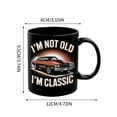 thumbnail image 2 of Classic Car Themed Coffee Mug for Men - Funny Old Man Dad Grandpa Gift for Father's Day, Birthdays, Retirement, and Car Lovers with Lid for Daily Use, 2 of 5