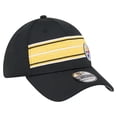 thumbnail image 3 of Men's New Era  Black Pittsburgh Steelers Stripes 39THIRTY Flex Hat, 3 of 5
