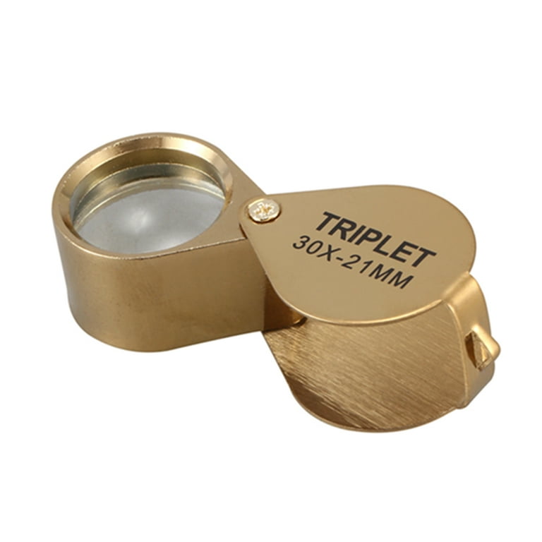 Portable 30X Power 21Mm Jewelers Magnifier Foldable Gold Eye Loupe