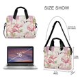 thumbnail image 3 of 16inch Laptop Briefcase, Business Laptop Bag with Detachable Strap & Padded Compartment, Water-Resistant Polyester，Pink Flamingos and Pelicans, 3 of 8