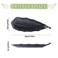 thumbnail image 3 of Ceramic Serving Tray Creative CeramicLeaf Shaped Long Platter Oblong Serving Tray For Pastries Breakfast Desserts Elegant Tableware For Home Entertaining Hostess Gift, 3 of 5