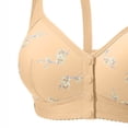 thumbnail image 4 of Gytharion Front Button Plus Size Bras for Women Wireless Push-up Bras Breathable Adjustable Everyday Bra,36B/C-46B/C, 4 of 4