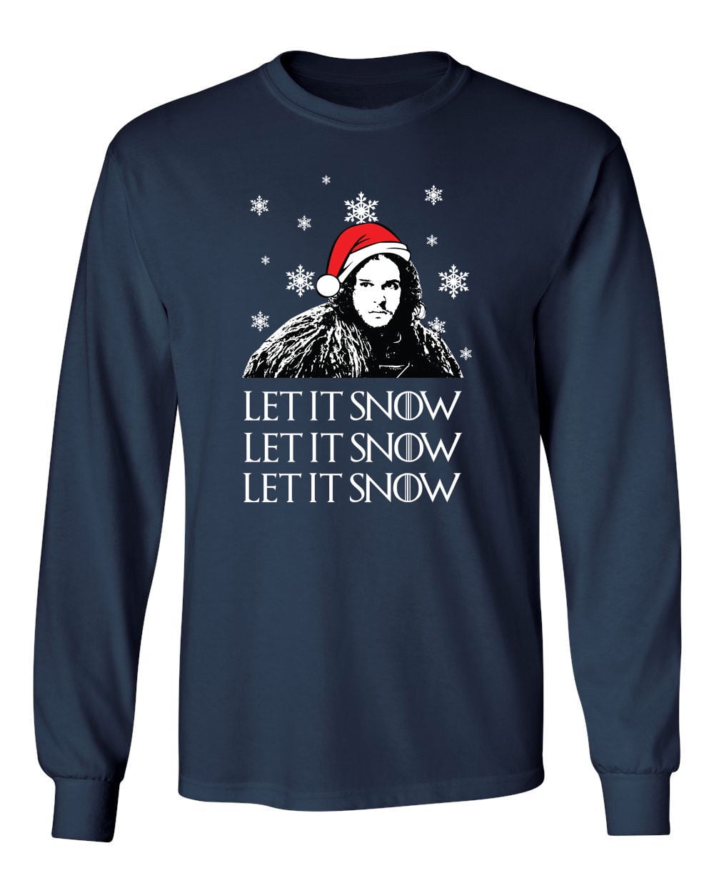 Let It Snow Christmas Mens Funny Game Of Thrones Sweatshirt Jumper L W